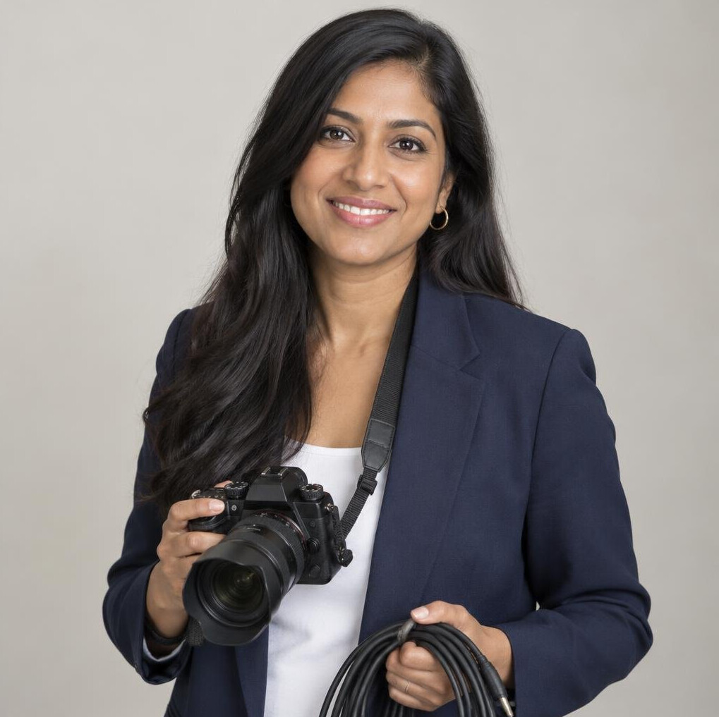 Portrait of a smiling woman in a blazer